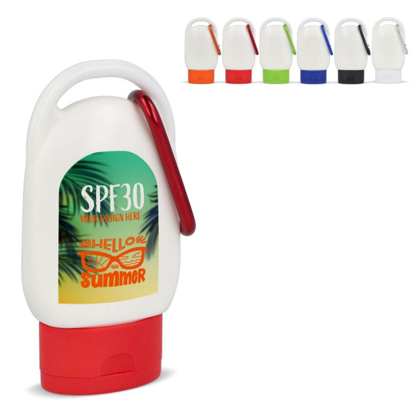 Zonnebrandlotion met Karabijnhaak SPF30 Gerecycled Materiaal
