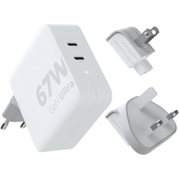 Xtorm XVC2067 GaN Ultra reislader van 67 W met USB-C PD kabel 100 W