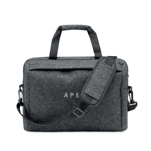 PLANA - 15 inch RPET vilten laptoptas